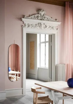 MOEBE Wall mirror 40.4x146.9 cm, Brass Gold-coloured Hot