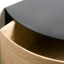 Woud Wallie shelf, . oak Black Discount