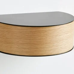 Woud Wallie shelf, . oak Black Discount