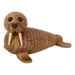 Spring Copenhagen Wally walrus decoration, Oak Brown Clearance