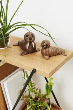 Spring Copenhagen Wally walrus decoration, Oak Brown Clearance