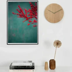 Applicata Watch:Out wall clock oak, oak-steel Brown Outlet