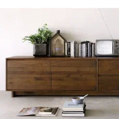 Ethnicraft Wave media unit 60x210 cm, Hardwax oiled oak Beige Online