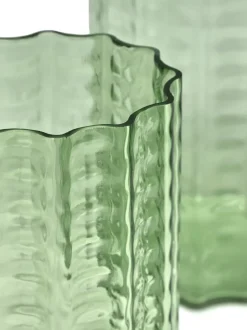 Serax Waves 04 vase Ø18x21 cm, -clear Green Hot