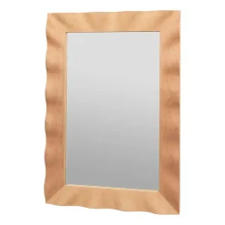 Broste Copenhagen Wavy mirror 70x100 cm, Natural brown BeigeBrown Clearance