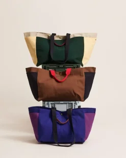 HAY Weekend Bag Organic bag M, Electric blue Multi Sale