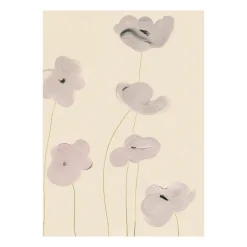 Paper Collective White Vallmo poster, 30x40 cm BeigePurple Clearance