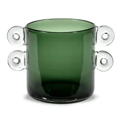Serax Wind & Fire vase with handles 18 cm, dark Green New