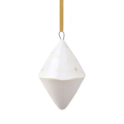 Villeroy & Boch Winter Glow Christmas tree bauble double cone, White-beige WhiteBeige Online