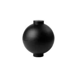 Kristina Dam Studio Wooden Sphere bowl XL Ø16x18 cm, Black Hot