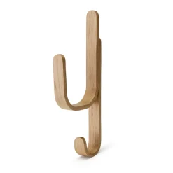 Cooee Design Woody hook One, Oak Brown