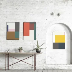 Paper Collective Wrong Geometry poster, model 03, 50x70 cm Multi