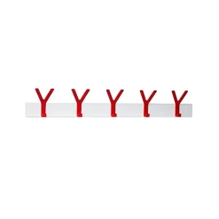 SMD Design Y Hook rack, , 5 red hooks White Online
