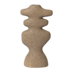 Ferm Living Yara candlestick large, Dark Sand Beige Discount