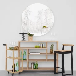 A2 You mirror, Oiled oak Beige