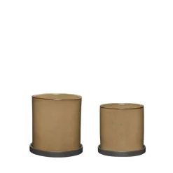 Hübsch Your pots 2-pack, Brown Sale