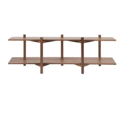 Hem Zig Zag shelf Media 194x57 cm, Walnut Brown Best